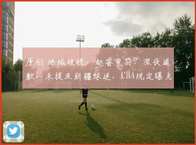 原创 地域歧视，赵睿重罚？深夜道歉，未提及新疆球迷，CBA规定曝光