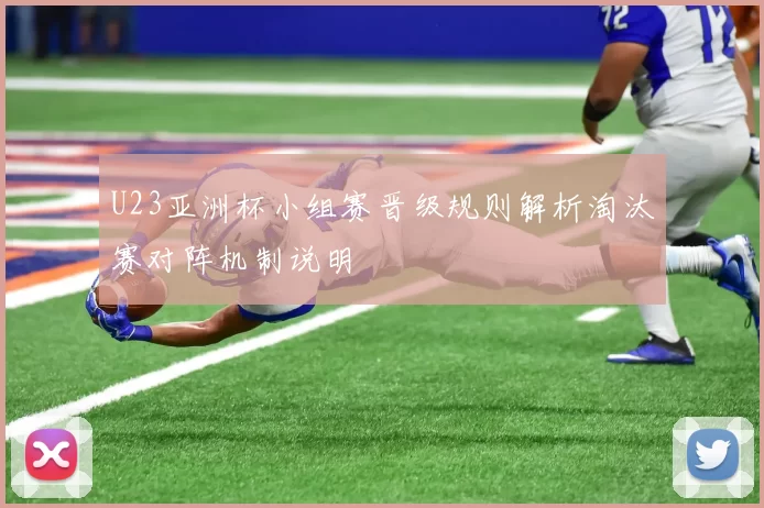 U23亚洲杯小组赛晋级规则解析淘汰赛对阵机制说明